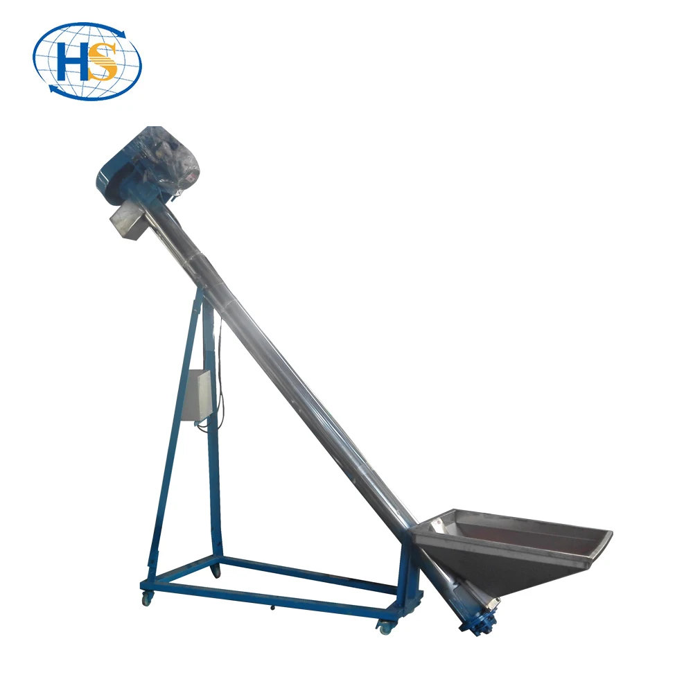 Vacuum Hopper Plastic Granule Screw Flexible Screw Conveyor Feeder Machine