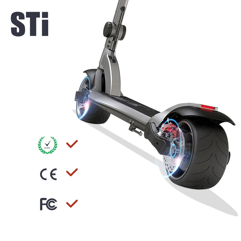 
New Model Wide Wheel 48V 500W Hub Motor Electric Kick Scooter 