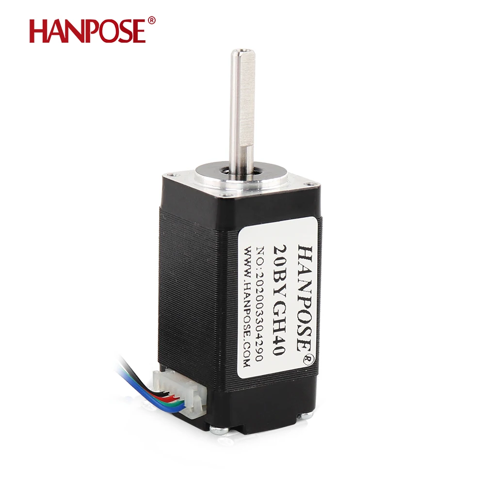 hanpose 40MM silvery 0.8A  20BYGH40 0.03N.m  12v  lead screw stepper motor for 3D printer accessories nema 8 mini stepper motor