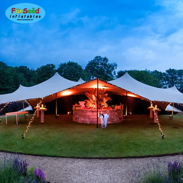 100 person large size bedouin stretch tent fabric material wholesale China factory