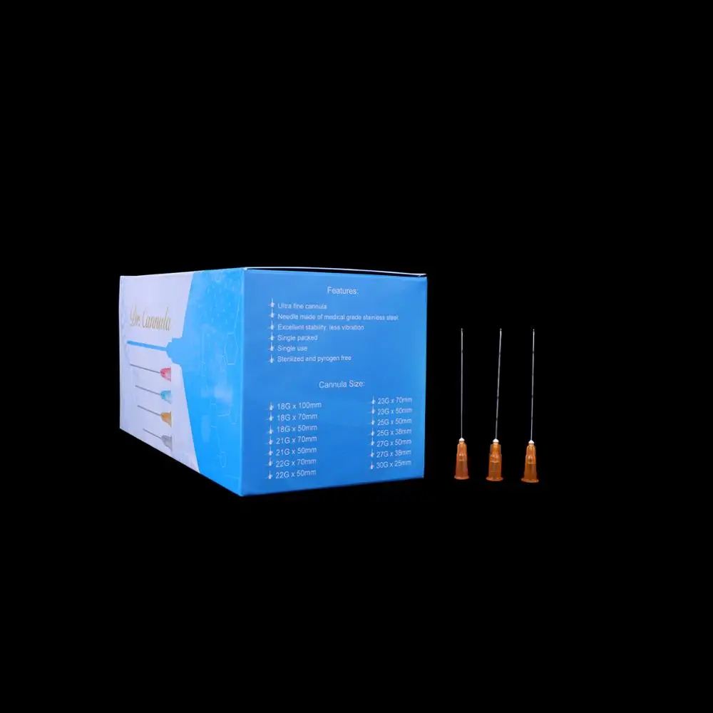 Cannula Suction Cannula Meso Needle Dermal Filler Blunt Tip 25g 50mm micro cannula filler injection