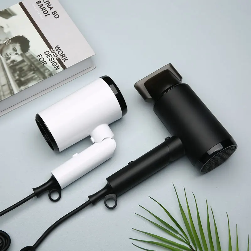 Negative Ions Portable Hair Care 1800w Hair Blower Foldable Hair Dryer For Home Travel