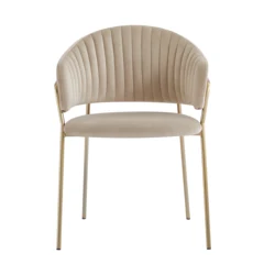 Wholesale customization Nordic Style Design Modern Table Room Furniture And Velvet Metal Leg Dining Chair