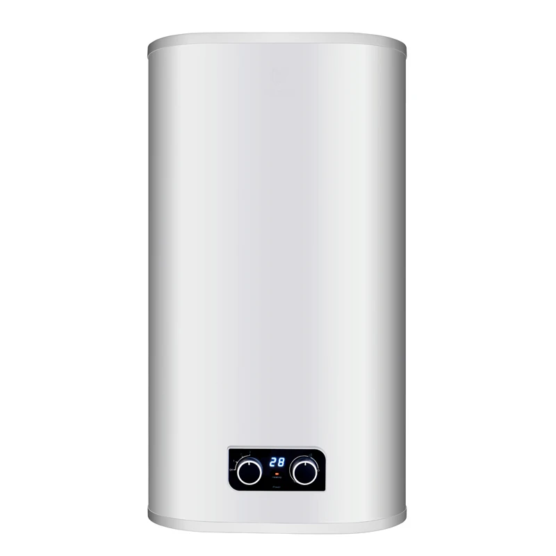 Golden Supplier Slim Vertical Flat Enamel Double Tank Bath Shower Storage Electric Hot Water Heater Boiler