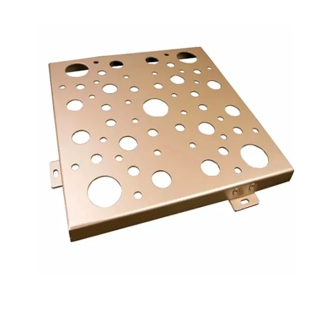 Free sample Aluminum perforated panel decorative metal building facade board