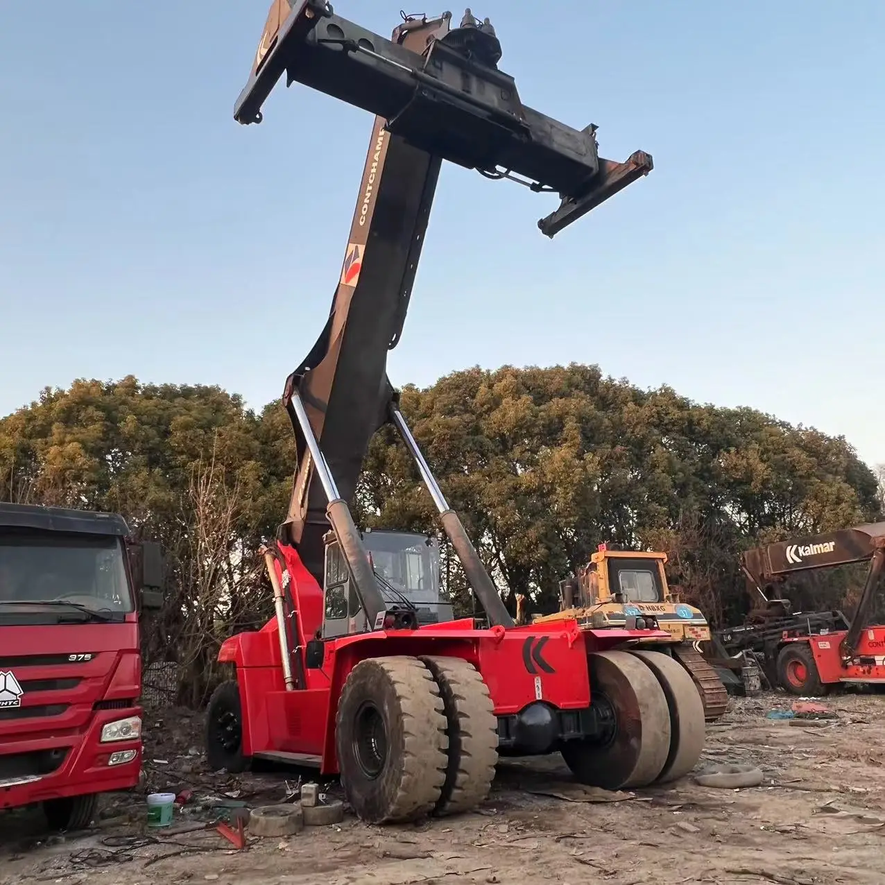 Высококачественный Подержанный контейнеровочный кран Kalmar DRF450 в