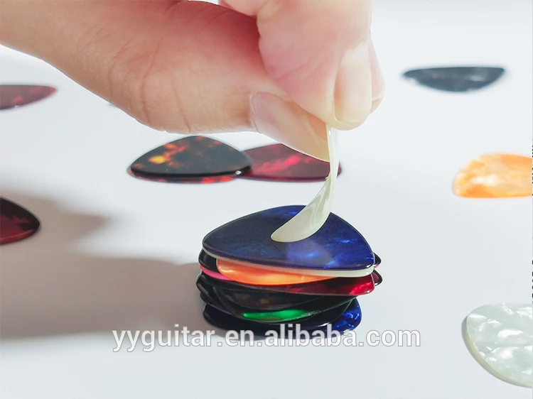 All kind of blank color Solid white pearl celluloid guitar pick