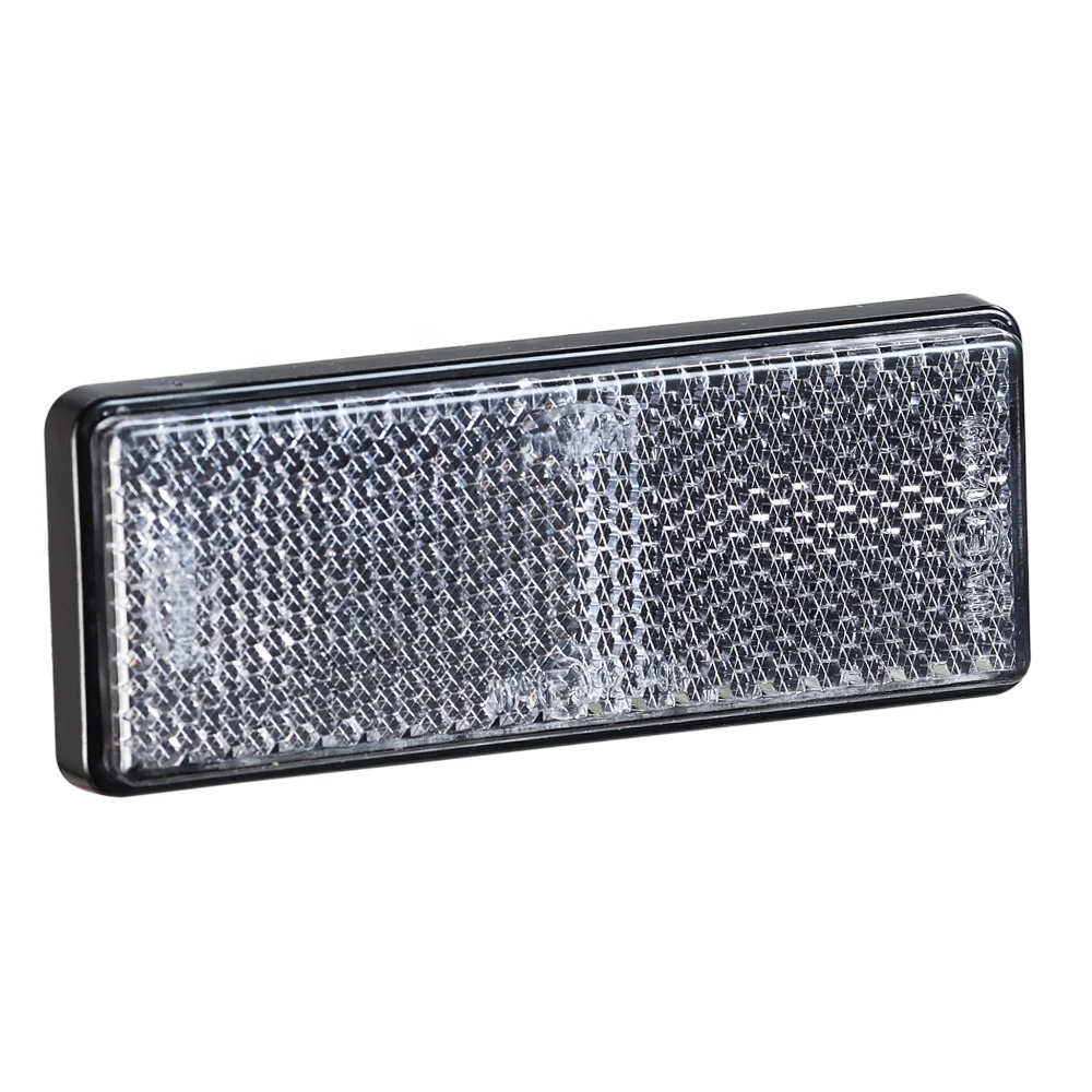 Emark ADR Self - Adhesive Amber Rectangle PC Reflex Reflector