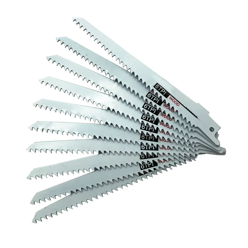 6 inch/12inch Jig Saw Blades wood Reciprocating Saw Blade For Wood Metal Cutting Wood working Tools