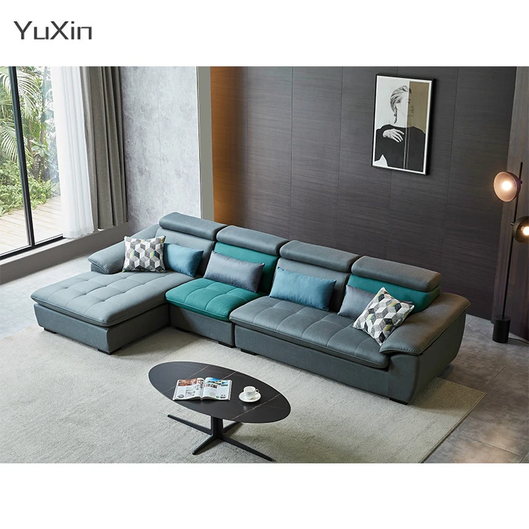 Wholesale Elegant 4 Seater Wedding Modular Waterproof Fabric Cotton Living Room Sofa Set Furniture