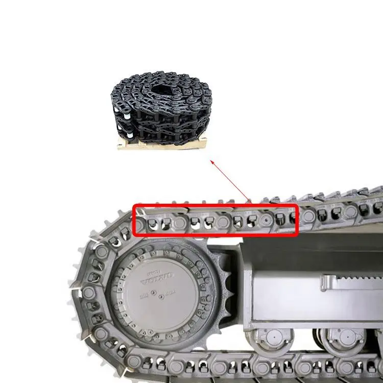 E200B Sk200-5 46L Undercarriage Track Chain,Steel Track Link Chains
