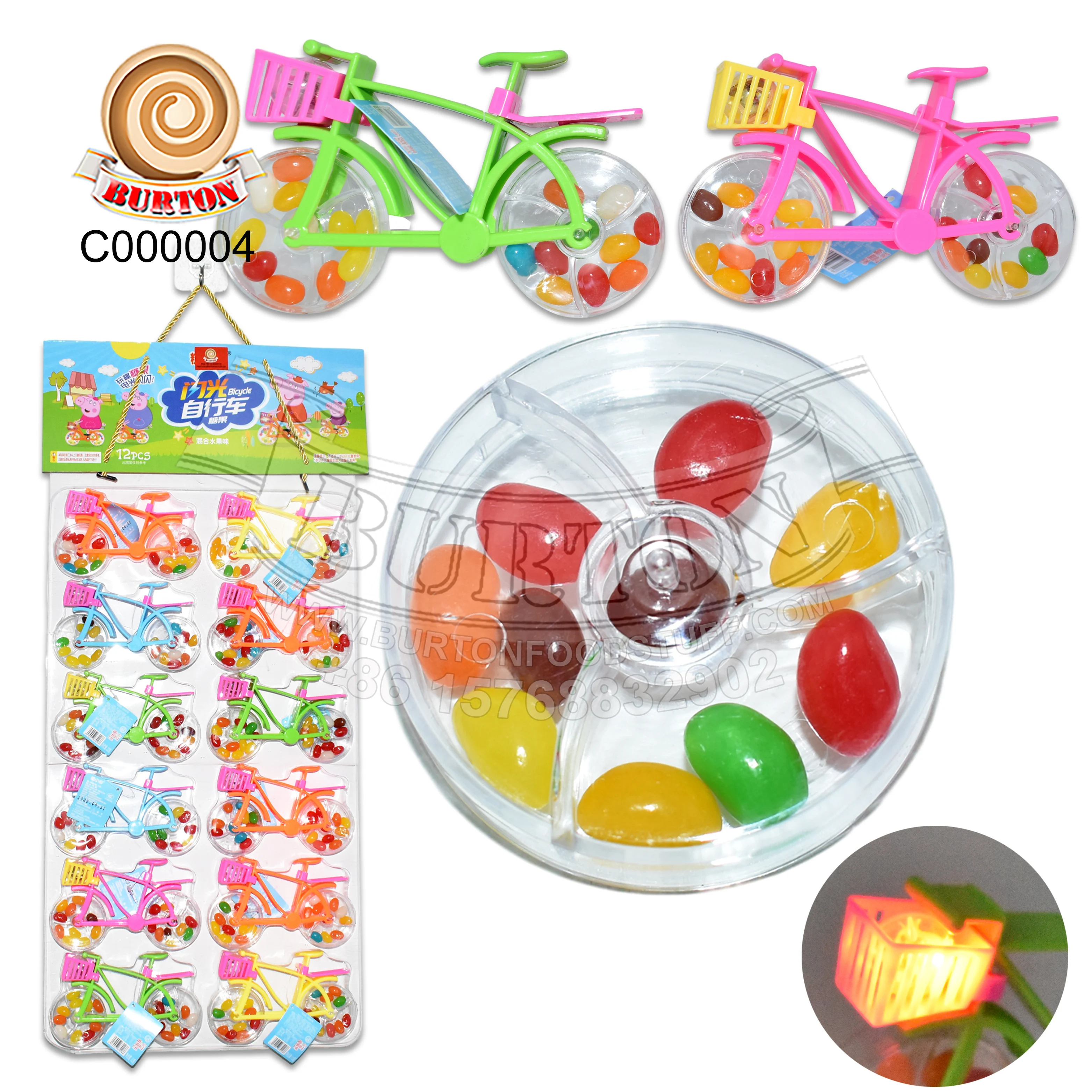 Интересная игрушка электрический велосипед конфеты Халяль сладкий красочный фруктовый вкус желе