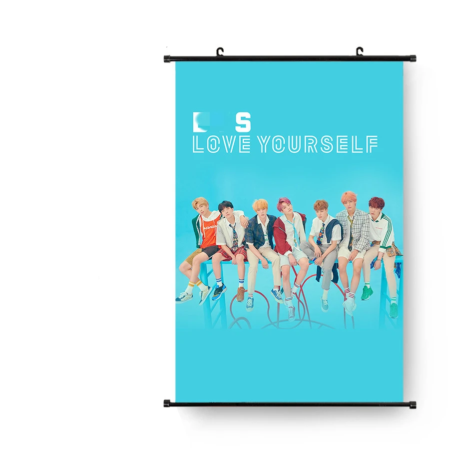 Bangtan Boys оптовая продажа KPOP Idol товар 3-го альбома Love Yourself концепция фото гобелен тканевый постер Висячие