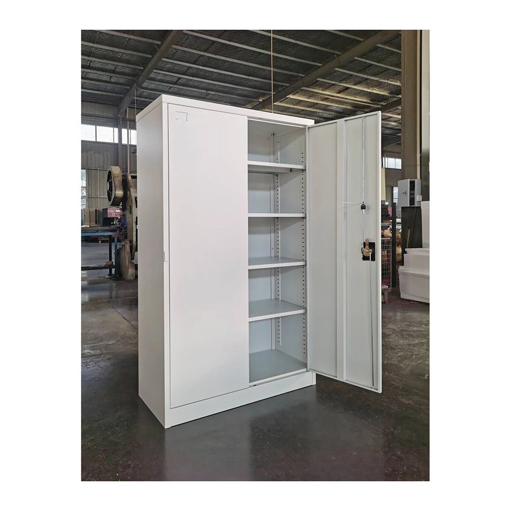 Office Furniture Steel Cupboard Office Steel Filing Cabinet Metal Cupboard Metal Storage Cabinet File with 2 Swing Doors