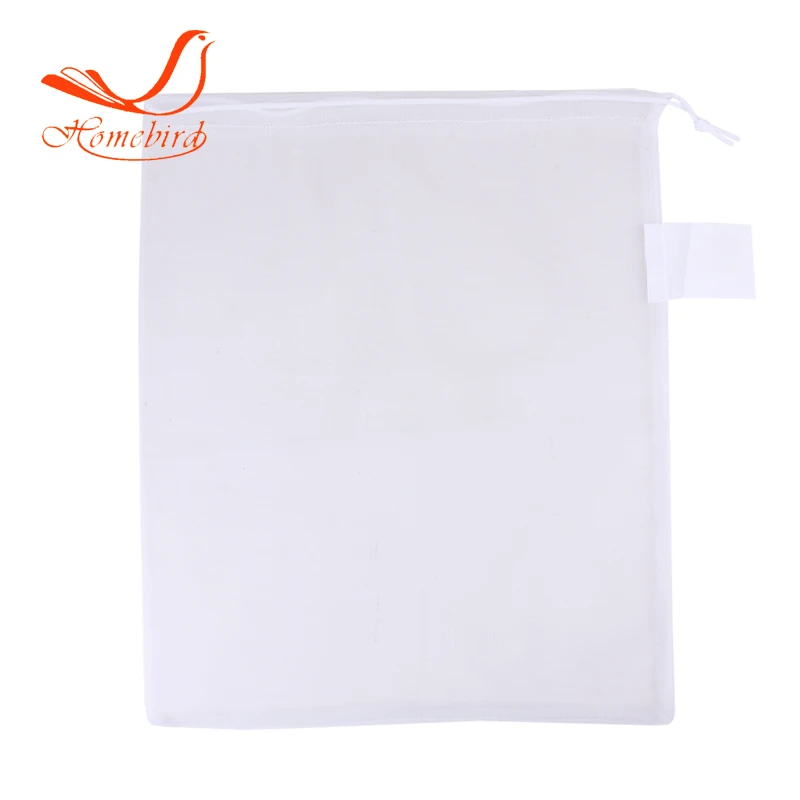 
HW0008 ISO9001 Factory direct supply no plastic reusable mesh net drawstring carry fruit bag 