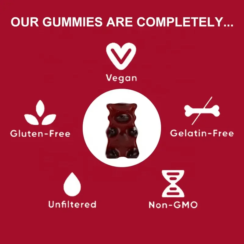 OEM ODM High Quality Mushroom Complex Gummies Booster Brain Boost Lion Mane Mushroom Gummies