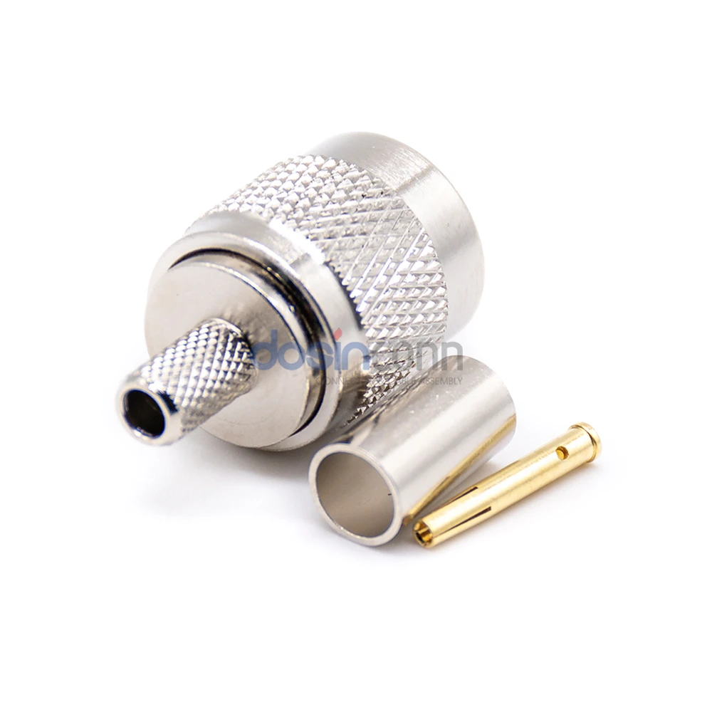 RP TNC Male Crimp Type for RF Coaxial Cable RG316 Straight