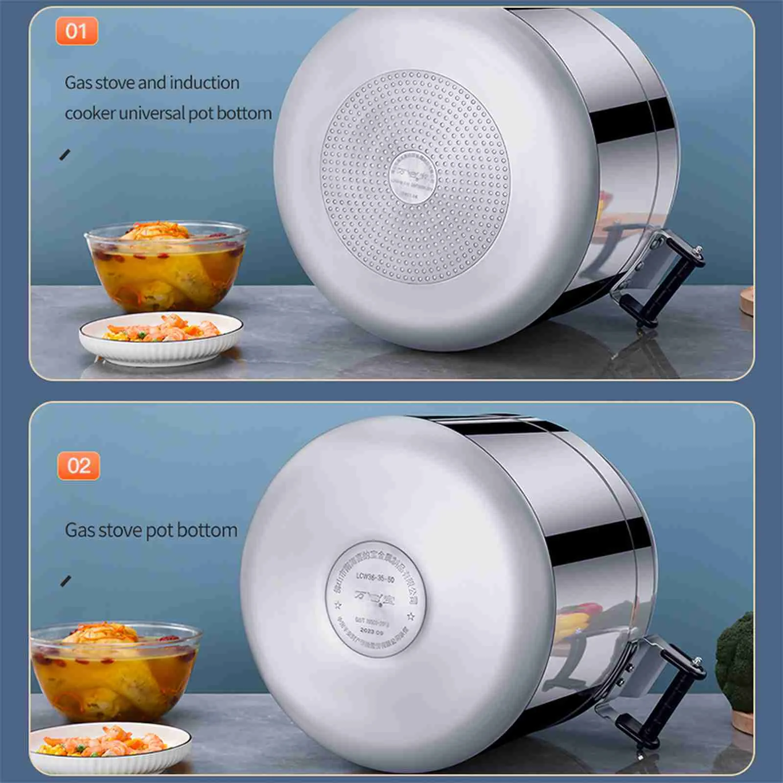 Aluminum Alloy Pressure Cooker Explosion-proof Pressure Cooker Soup Pot Gas Compatible Household Pressure Cooker