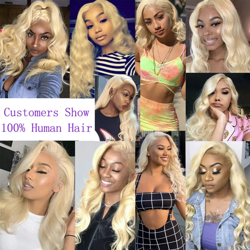 Wholesale Brazilian 10A Grade Straight Body wave Mink Raw Virgin 613 Human Blonde Hair Bundles With Closure Vendor