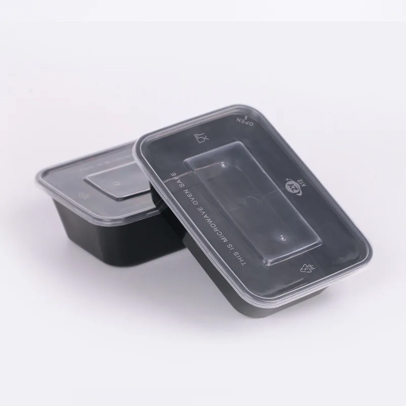 Takeout Food Containers 150 pack Rectangular Plastic Food Storage Bento Boxes Reusable BPA Free Food Prep Storage Containers