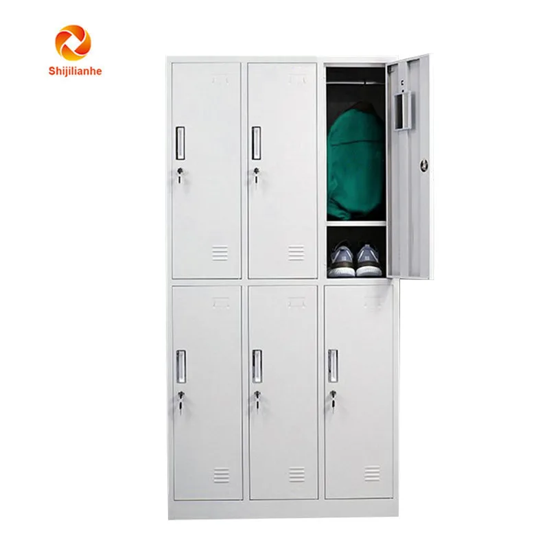 Wholesale Hot Sale 6 door locker Compartment Metal Locker steel 6 door price sports locker