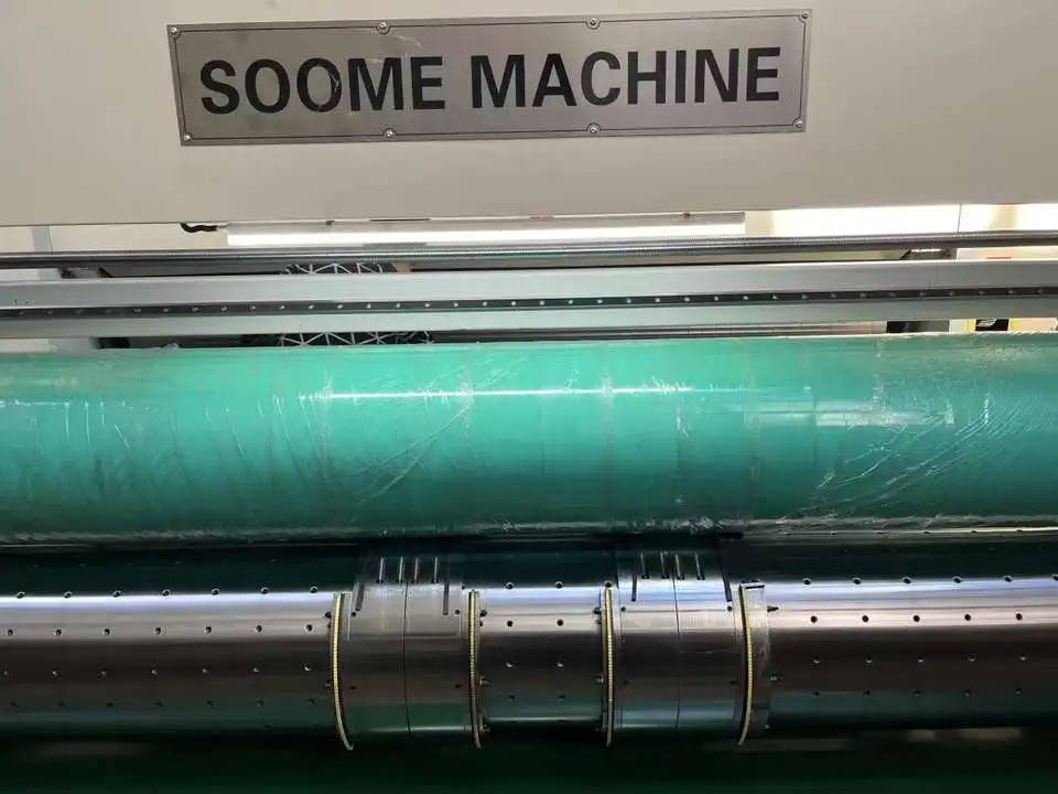 SOOME High Speed Automatic Control Corrugated Carton Box Flexo Printer 2 Color Printing Die Cutter Machine In China