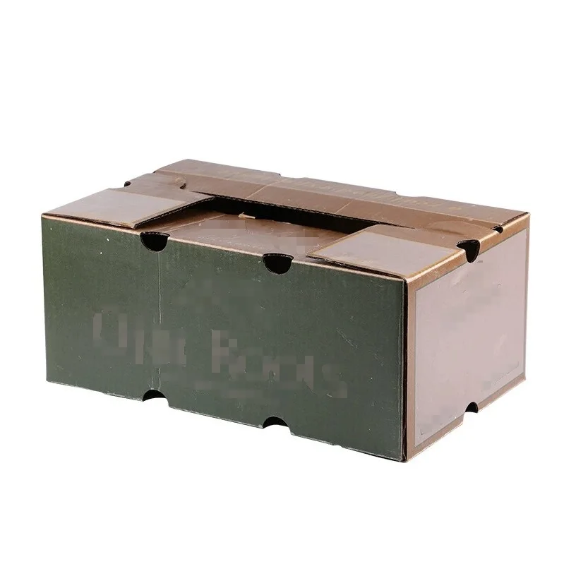 Custom Wax Coated Cardboard Boxes Waxed Waterproof Corrugated Boxes for Vegetables Fruit Seafood Dipping Wax Box Tray