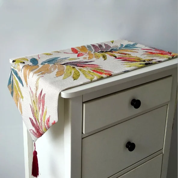 2022 ylm hot sales Wholesale Custom OEM western-style restaurant mat coffee shop cotton and linen black dining-table tablecloth