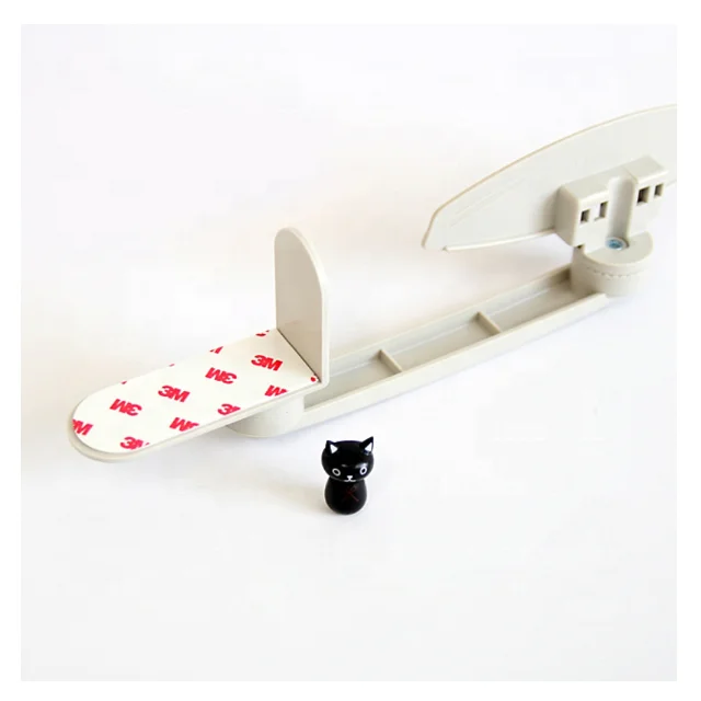 Presentation Folder Monitor Side Paper File Folded Rotation Document Holder 3M Adhesive  Clip Bracket Sticky Note Organizer