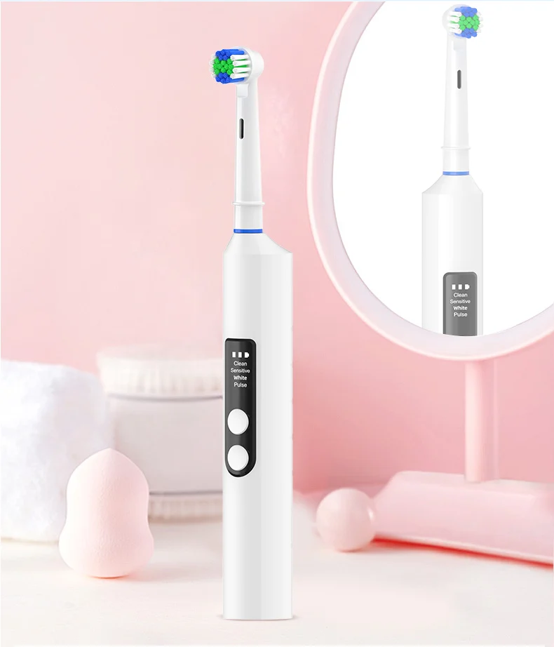 Alyson Portable Smart Soft Bristle Toothbrush Ipx7 Rechargeable Automatic Rotating Electric Toothbrush With Travel Case
