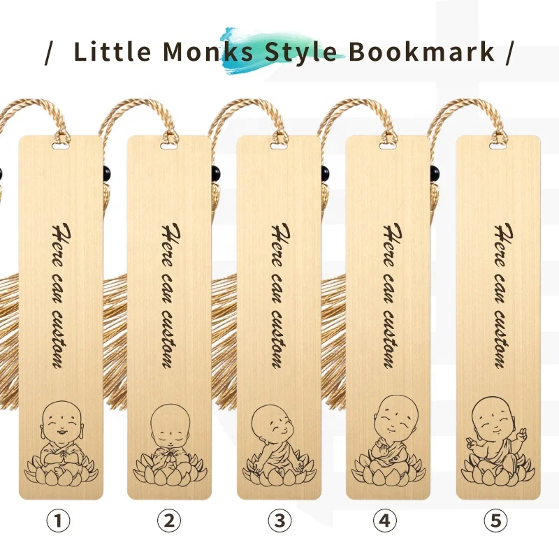 Custom Logo Book Marks Copper Blank,Custom Unique Brass Metal Bookmarks Bulk For Books Gold Plated,Bookmark Customizable
