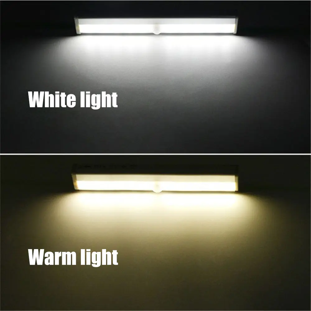 
Smart Body Motion Sensor Led Closet Cabinet Light 10 Led Wireless Battery 