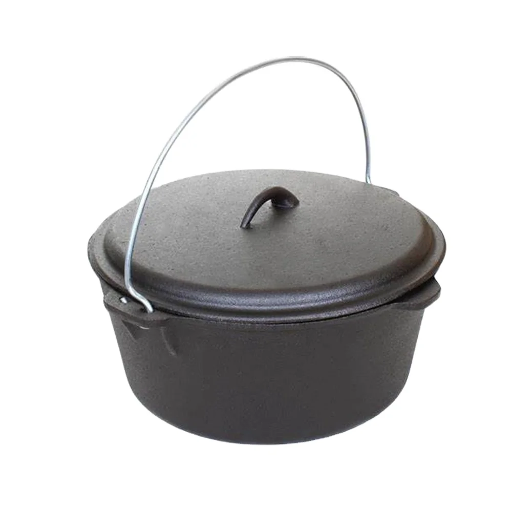 Чугунная духовка для кемпинга 4.5QT с растительным