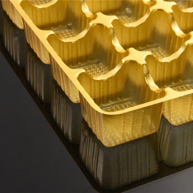 High Quality Vacuum Forming Food Grade Custom Plastic Blister Packaging Cavity Chocolate Insert Inner Tray For Packing