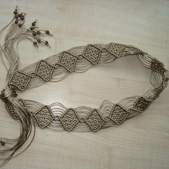 Macrame belt