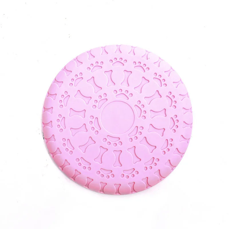Dog Disc Toys Throwing Dog Toy Flying Saucer Outdoor Flight Training Soft Rubber Material Pet Colorful Playing Toy