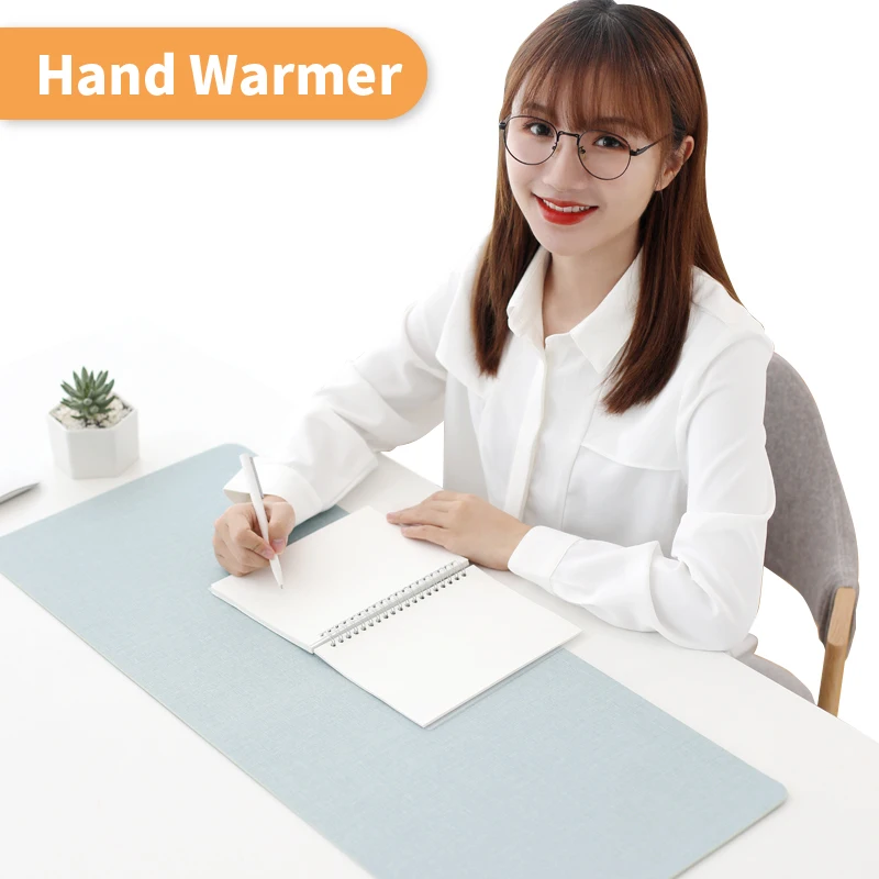 OEM heated table mat office desktop mouse pad computer desk warm hand large xxl waterproof Warm Writing Desk mouse pad