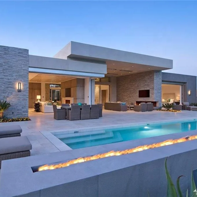 500m2 luxury prefab house with good decoration and nice finishing