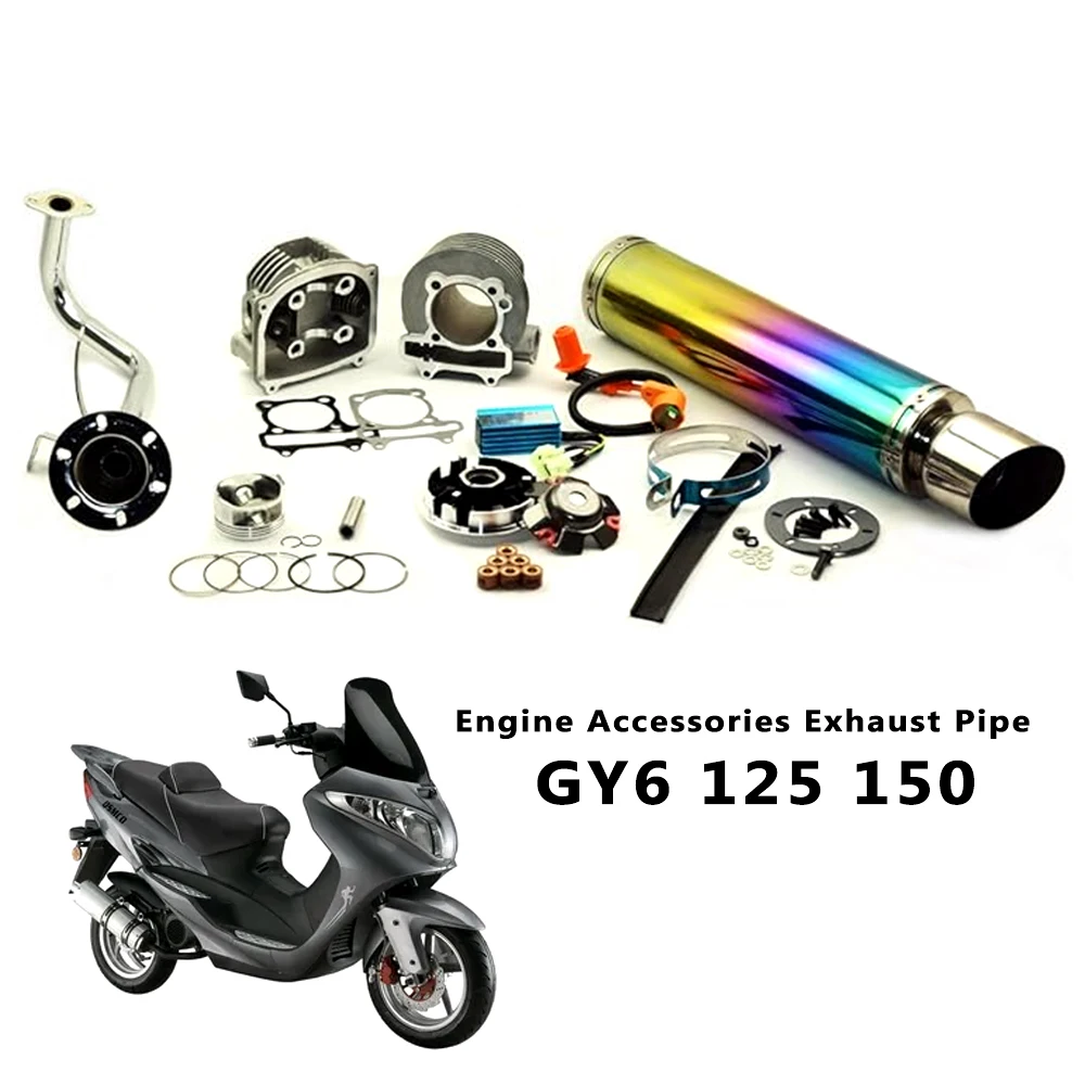 GY6 125 150 Upgrade to GY6 180cc the cylinder Kits Heads bore 58.5mm with Exhaust the power add 30%
