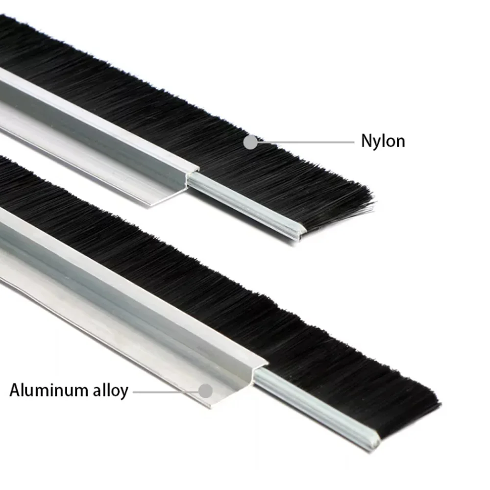 Customized aluminum nylon h l f type window frame door channel sealing cleaning dust-proof weather strip brush