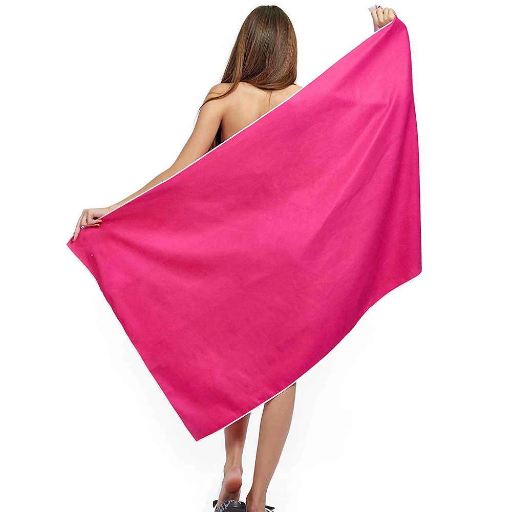 Высококачественное пляжное полотенце с сублимационным рисунком, без песка, с карманом