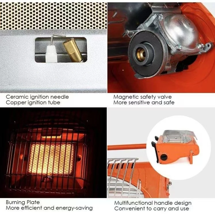 Outdoor Heating Furnace Portable Camping Gas Small Sun Camping Mini Autumn And Winter Fishing Tent Inner Furnace Gas Tank Heater