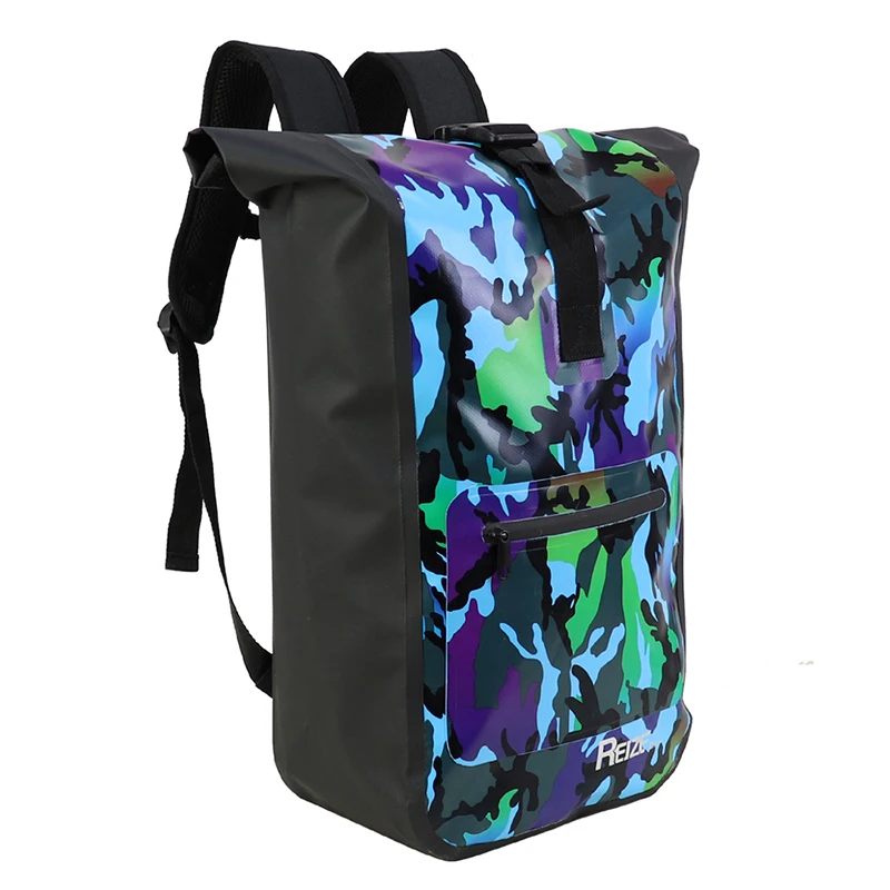 Supplier Customized PVC nylon Black Beach Kayaking fashion laptop Surfing Rucksack foldable travel bag Waterproof Backpack
