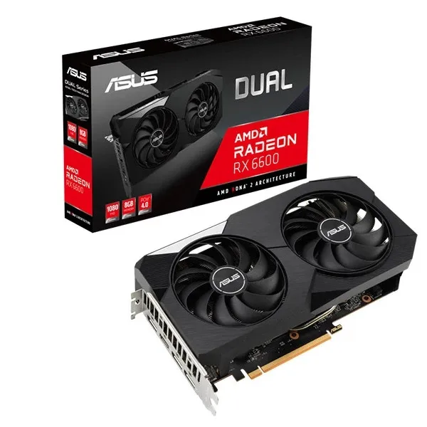 Игровая видеокарта RX6600 8G DUAL GDDR6 AMD Radeon RX 6600 128-bit PCIe 4 0 GPU для