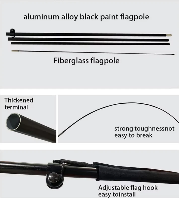 Customized Summer  Tourism Advertising Thermal Transfer Double-side Printing Beach Flag