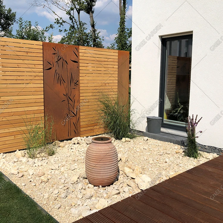 New trend screen corten steel garden screens room divider metal privacy screen garden modern