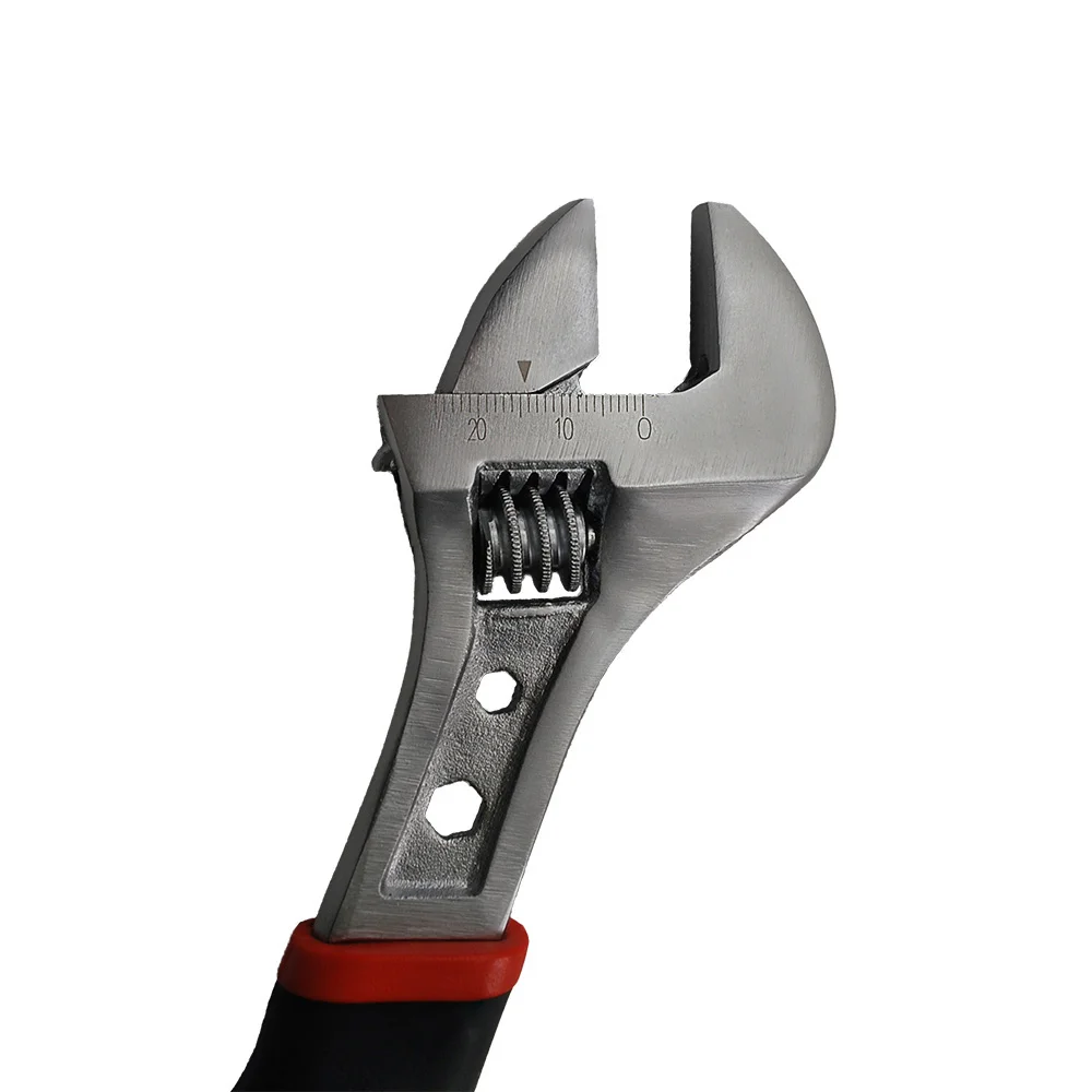 Cheaper Adjustable types of Spanner with 2 Color Rubber Handle