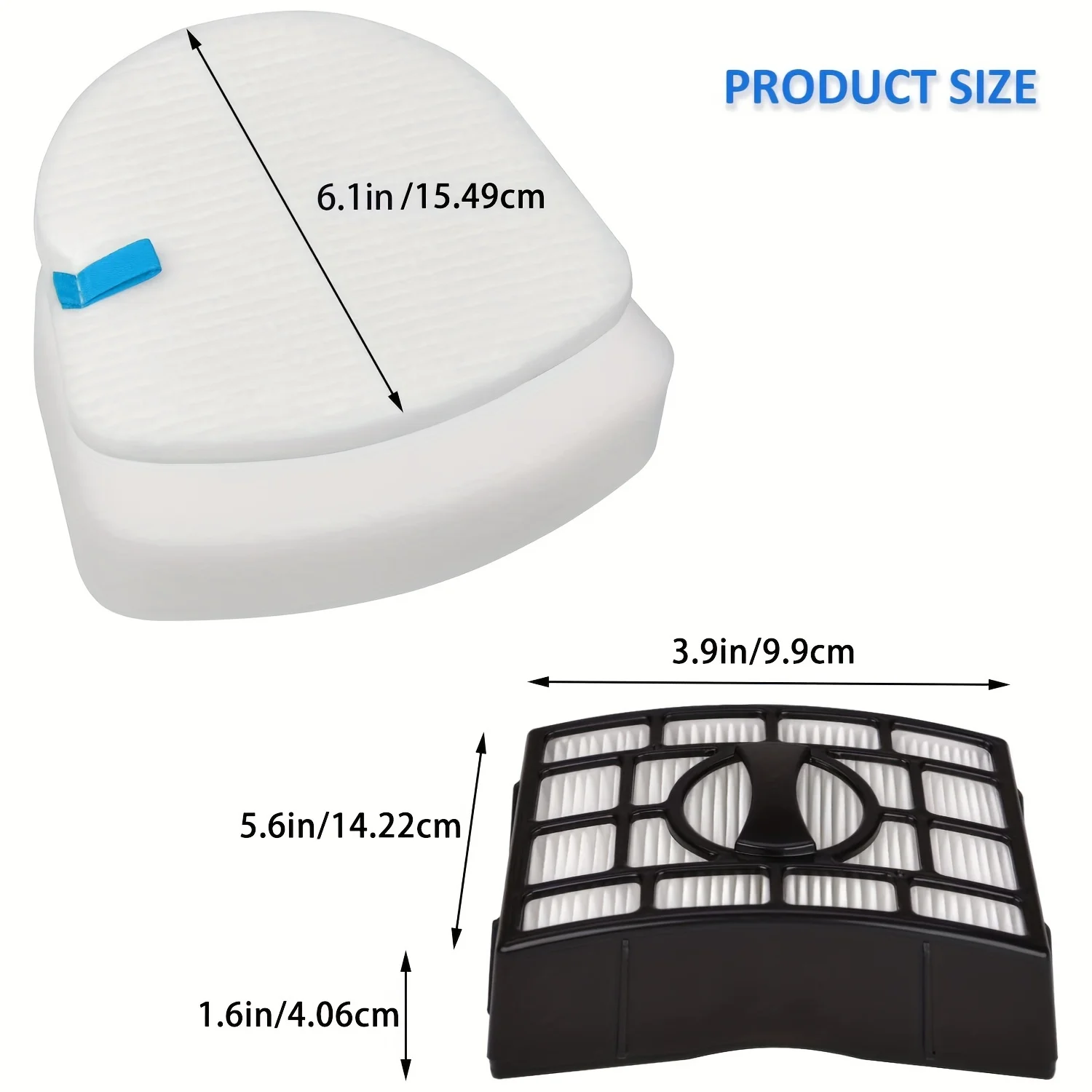 Shark Navigator Zero-M Lift-Away Speed Vertical Vacuum Cleaner Filters Replacement Models ZU560 ZU560C ZU561 ZU562 ZU572 UV650