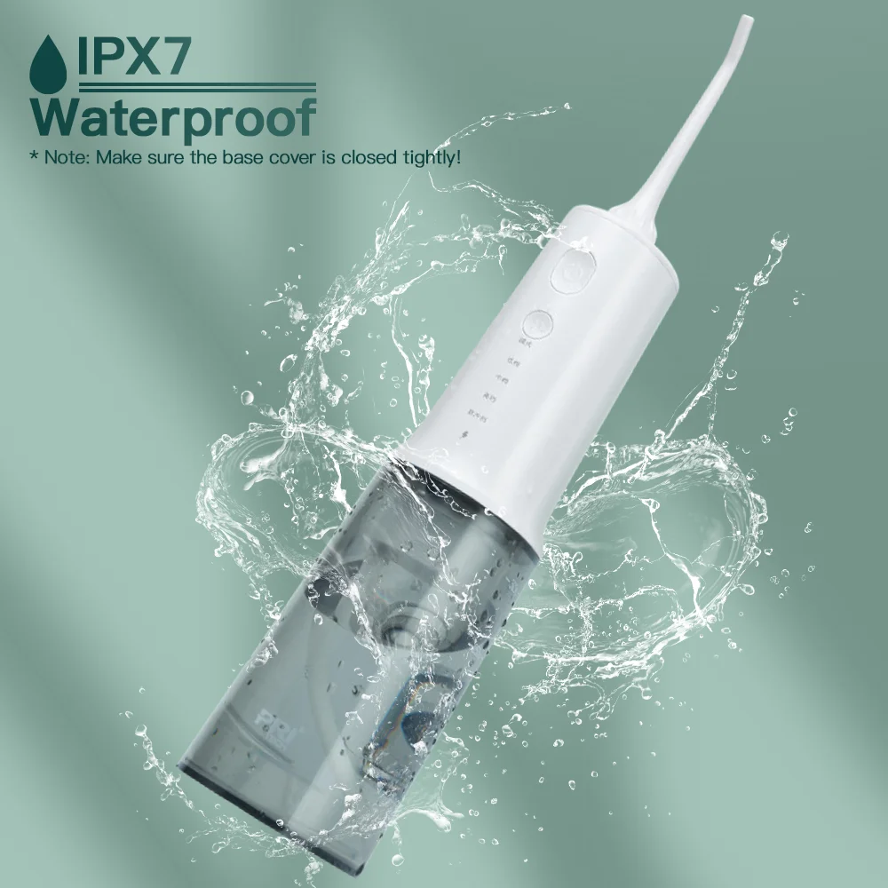 IPX7 Waterproof 4 Modes 320ML Rechargeable USB Charged Portable Water Flosser Cordless Oral Cleaner Dental Irrigator