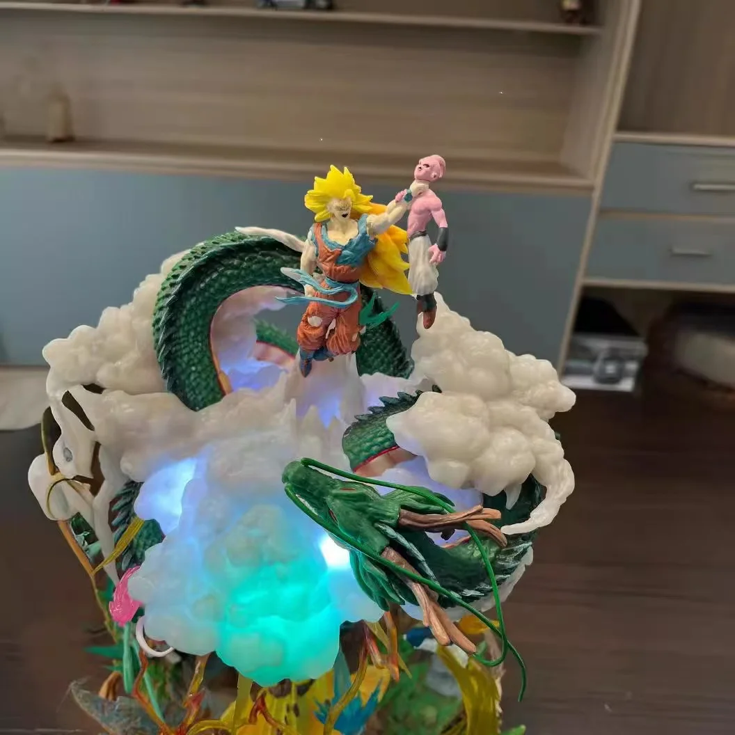 Yubon New Arrivals DBZ Action Figure 38cm Huge Model Toys Anime Goku Saiyan Buu Action Collectible Dragon Balls PVC Figure Toy